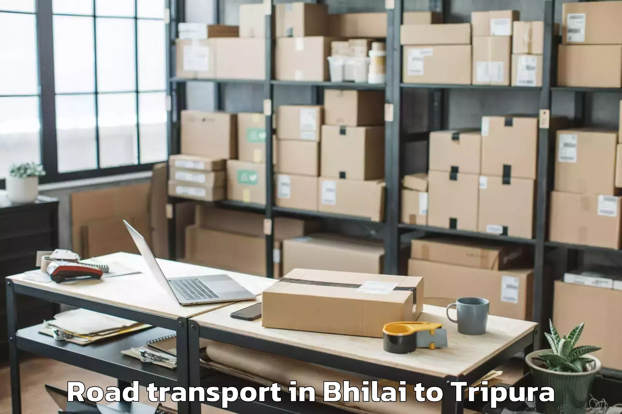 Top Bhilai to Manughat Road Transport Available